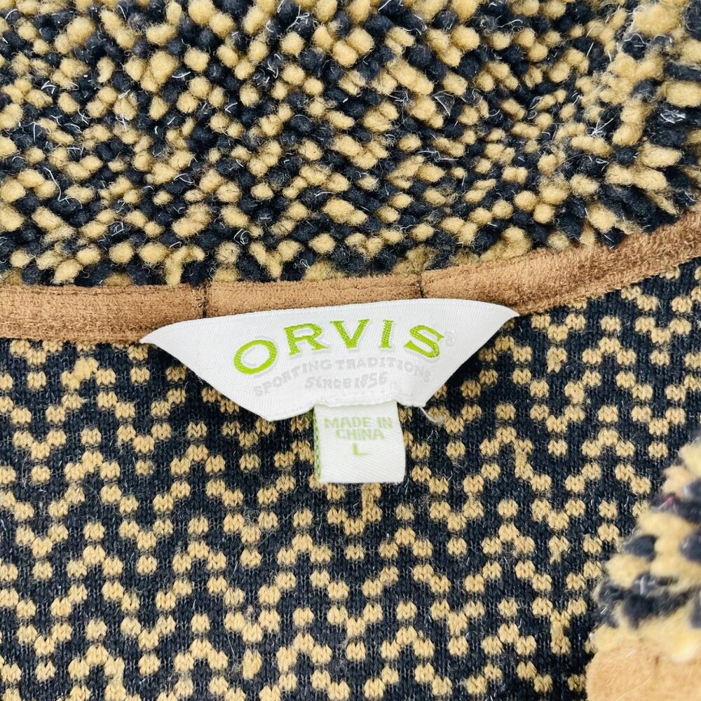 Orvis Womens Patterned Button-Up Jacket Size L Polyester Acrylic Blend - Picture 2 of 5